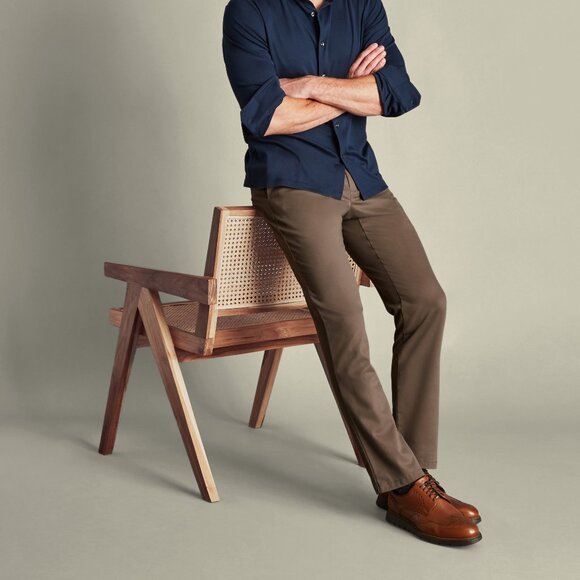 Charles Tyrwhitt Ultimate Non-Iron Chinos - Mocha - Picture 1 of 4